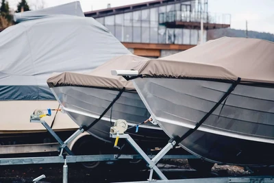 Boats-stored-in-parking